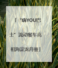 “嗨YOU巴士”流动餐车亮相海淀龙舟赛