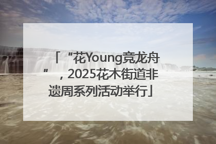 “花Young竞龙舟”，2025花木街道非遗周系列活动举行