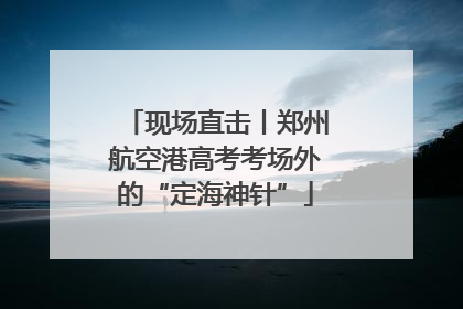 现场直击丨郑州航空港高考考场外的“定海神针”