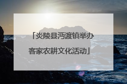 炎陵县沔渡镇举办客家农耕文化活动