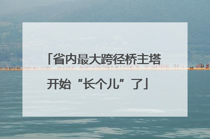 省内最大跨径桥主塔开始“长个儿”了