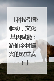 科技引擎驱动，文化基因赋能：游仙乡村振兴的双重奏！