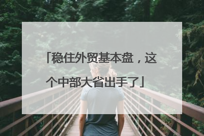 稳住外贸基本盘，这个中部大省出手了