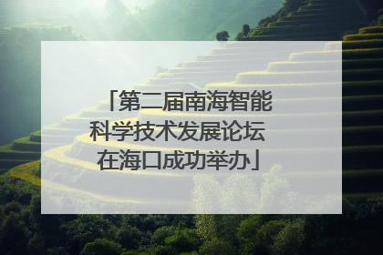 第二届南海智能科学技术发展论坛在海口成功举办