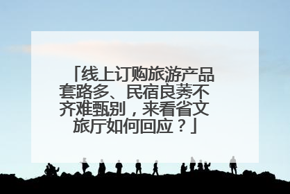 线上订购旅游产品套路多、民宿良莠不齐难甄别，来看省文旅厅如何回应？