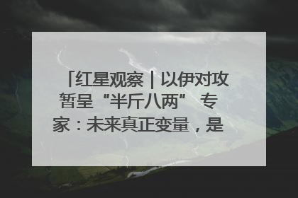 红星观察｜以伊对攻暂呈“半斤八两” 专家：未来真正变量，是美国是否进一步介入