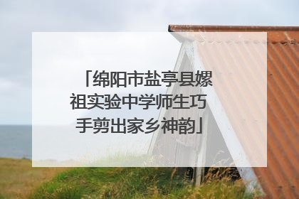 绵阳市盐亭县嫘祖实验中学师生巧手剪出家乡神韵
