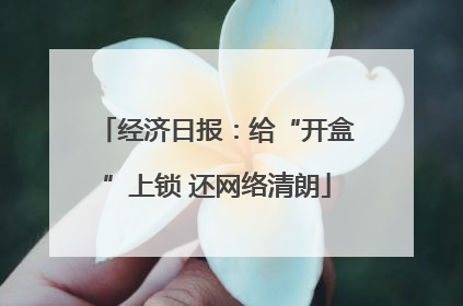 经济日报：给“开盒”上锁 还网络清朗
