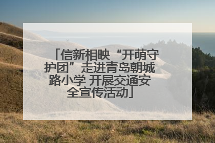 信新相映“开萌守护团”走进青岛朝城路小学 开展交通安全宣传活动