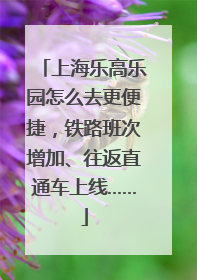 上海乐高乐园怎么去更便捷，铁路班次增加、往返直通车上线……