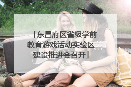东昌府区省级学前教育游戏活动实验区建设推进会召开