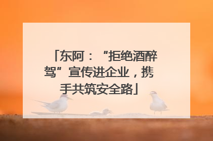 东阿：“拒绝酒醉驾”宣传进企业，携手共筑安全路