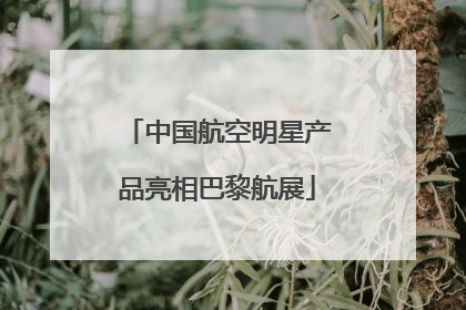 中国航空明星产品亮相巴黎航展