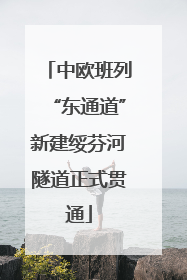 中欧班列“东通道”新建绥芬河隧道正式贯通