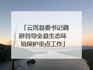 云霄县委书记调研督导全县生态环境保护重点工作