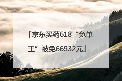 京东买药618“免单王”被免66932元