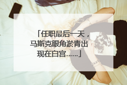 任职最后一天，马斯克眼角淤青出现在白宫……
