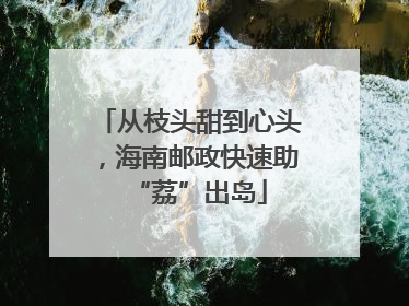 从枝头甜到心头，海南邮政快速助“荔”出岛