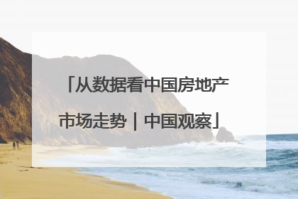 从数据看中国房地产市场走势｜中国观察