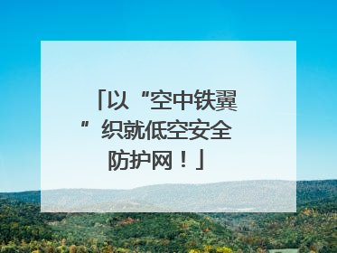 以“空中铁翼”织就低空安全防护网！