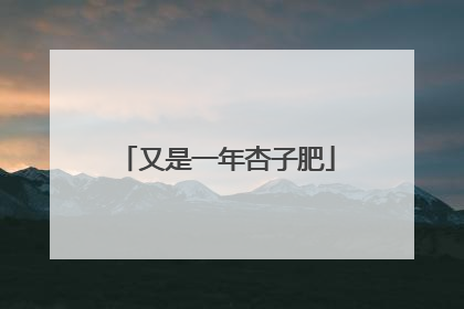 又是一年杏子肥