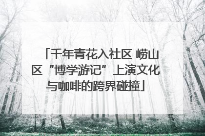 千年青花入社区 崂山区“博学游记”上演文化与咖啡的跨界碰撞