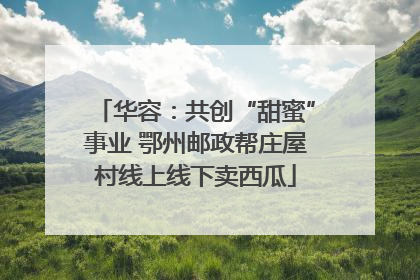 华容：共创“甜蜜”事业 鄂州邮政帮庄屋村线上线下卖西瓜