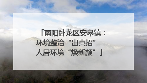 南阳卧龙区安皋镇：环境整治“出真招” 人居环境“焕新颜”