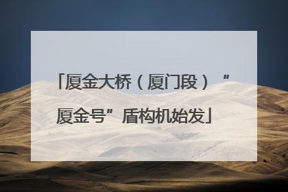 厦金大桥（厦门段）“厦金号”盾构机始发