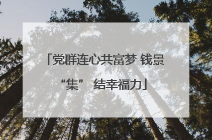 党群连心共富梦 钱景 “集” 结幸福力