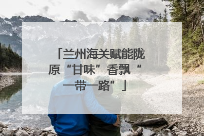兰州海关赋能陇原“甘味”香飘“一带一路”