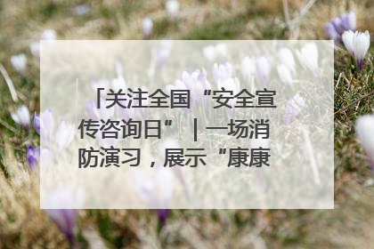 关注全国“安全宣传咨询日”｜一场消防演习，展示“康康”应急实力