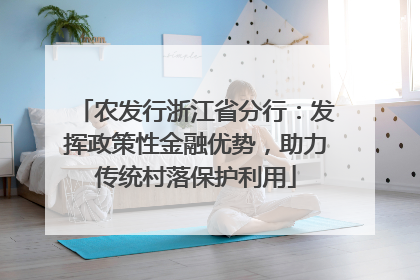 农发行浙江省分行：发挥政策性金融优势，助力传统村落保护利用