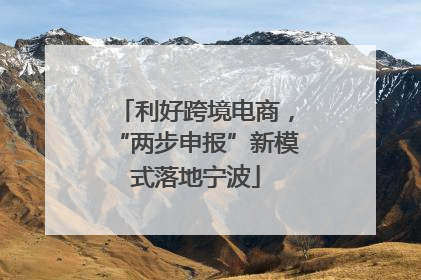 利好跨境电商，“两步申报”新模式落地宁波