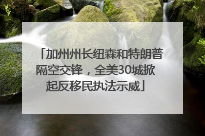 加州州长纽森和特朗普隔空交锋，全美30城掀起反移民执法示威