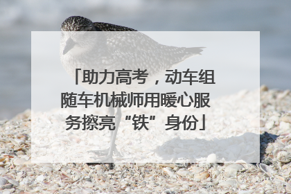 助力高考，动车组随车机械师用暖心服务擦亮“铁”身份