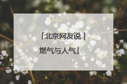 北京网友说｜燃气与人气