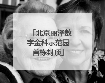 北京丽泽数字金科示范园首栋封顶
