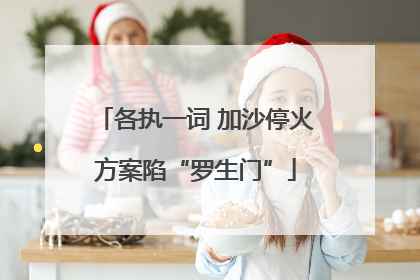 各执一词 加沙停火方案陷“罗生门”