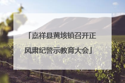 嘉祥县黄垓镇召开正风肃纪警示教育大会