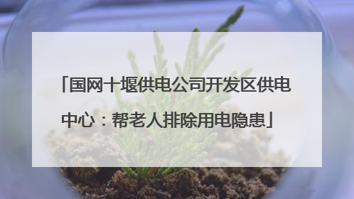 国网十堰供电公司开发区供电中心：帮老人排除用电隐患