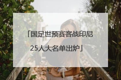 国足世预赛客战印尼25人大名单出炉