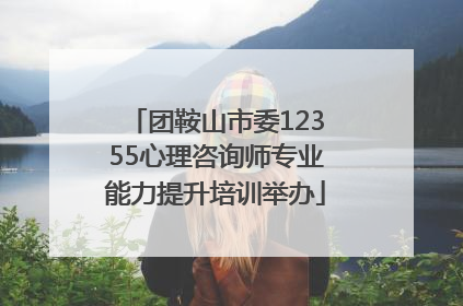 团鞍山市委12355心理咨询师专业能力提升培训举办