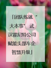 团队练就“大本事” 武汉霍尼特公司赋能头部车企智慧升级