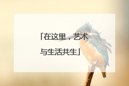 在这里，艺术与生活共生