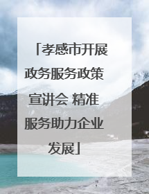 孝感市开展政务服务政策宣讲会 精准服务助力企业发展
