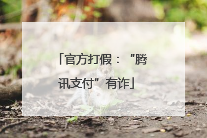 官方打假：“腾讯支付”有诈