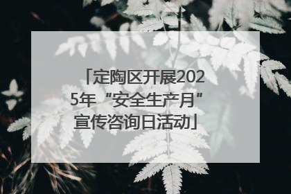 定陶区开展2025年“安全生产月”宣传咨询日活动