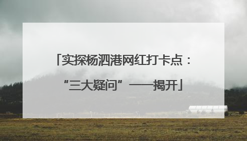 实探杨泗港网红打卡点：“三大疑问”一一揭开