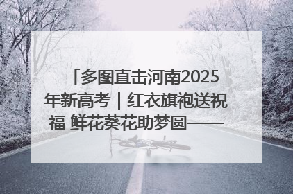 多图直击河南2025年新高考｜红衣旗袍送祝福 鲜花葵花助梦圆——尉氏县高考暖心送考